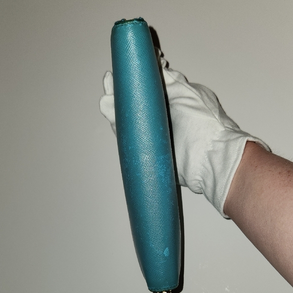 Prada Teal Blue Leather Wallet - Picture 8 of 11